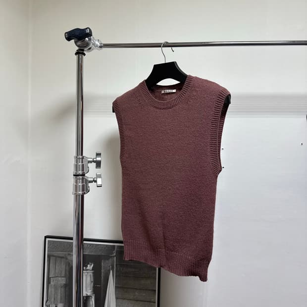 오라리 PURE SHETLAND KNIT VEST 니트 베스트