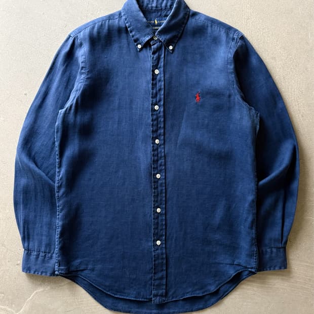 Polo Ralph Lauren Linen Shirt Navy