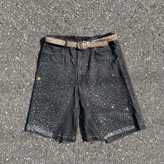 Vintage Levi’s 550 rhinestone 버뮤다 쇼츠