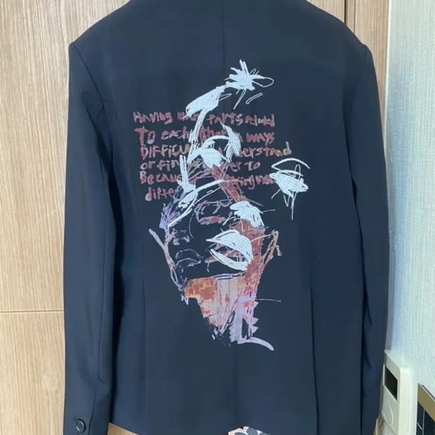 선데이오프클럽 자수 블레이저 M