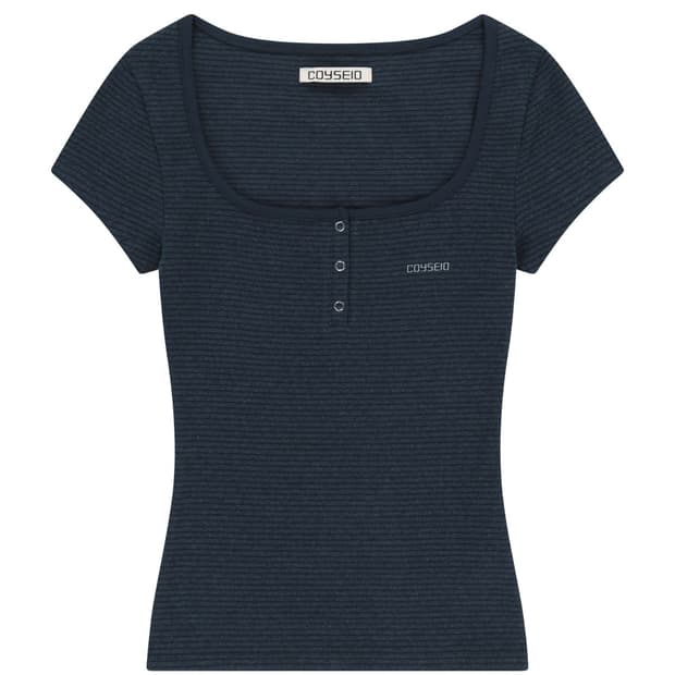 코이세이오 PRONG SNAP MINI LOGO TEE NAVY