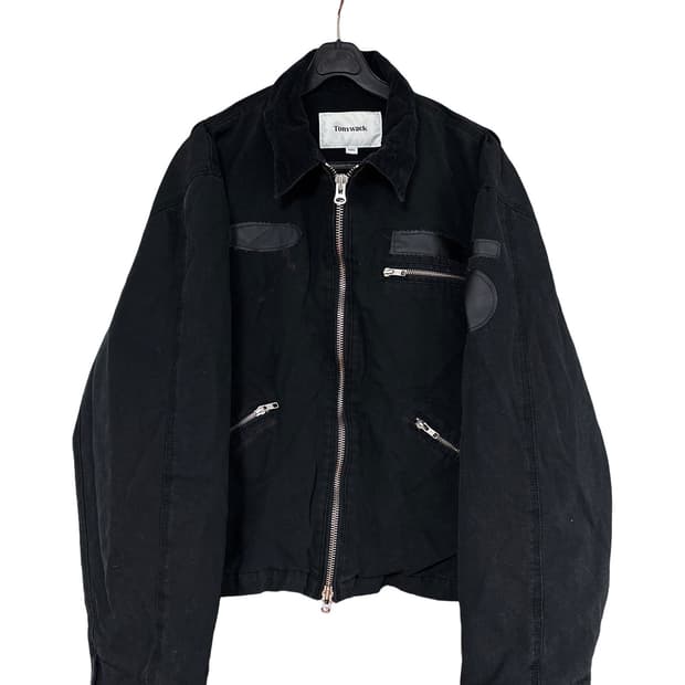 토니웩 코듀로이 블랙 워크자켓