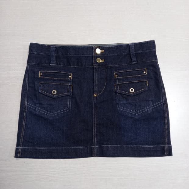 27-28 새상품 A/X 스판 데님 미니스커트진청 28-930