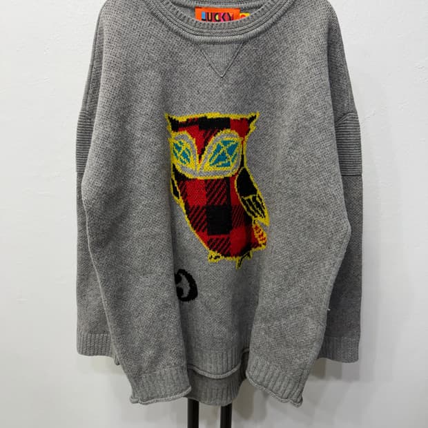 정품) 럭키슈에뜨 오버핏 니트 스웨터 F