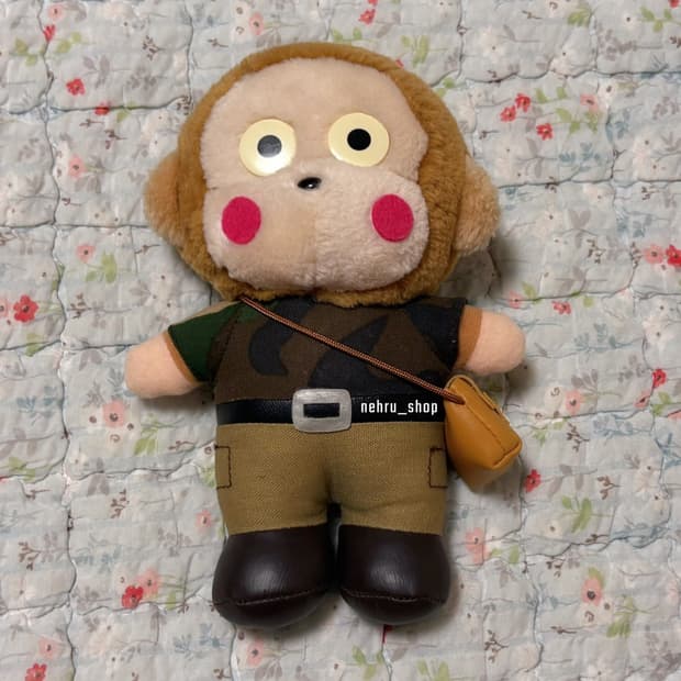 (이체시 에눌) 고전 산리오 몽키치 탐험대 일본 빈티지 인형