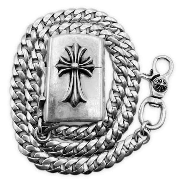 크롬하츠 지포라이터 쿠반 월렛체인 롱