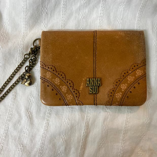 빈티지 엔틱 안나수이 브라운 지갑