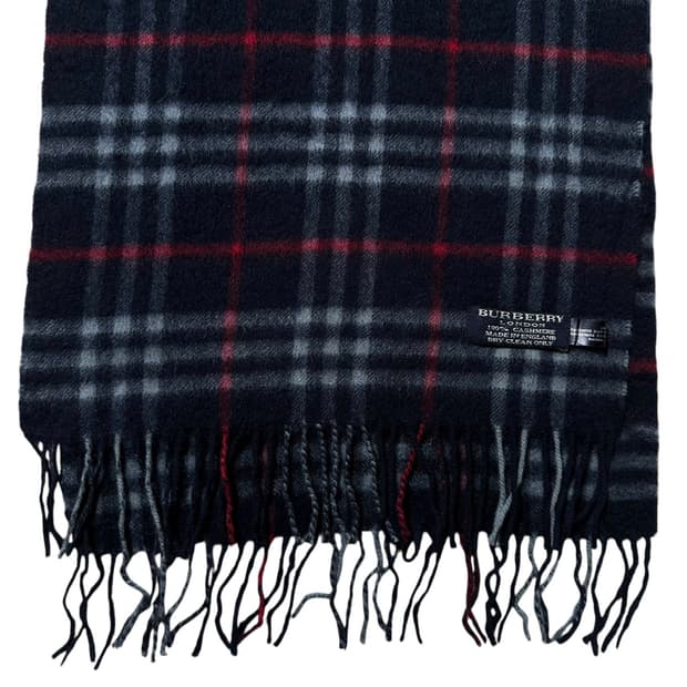 버버리 캐시미어 100% 체크 머플러 목도리