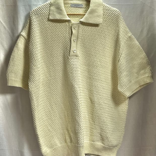 노이어 noirer 오버핏 헤비 폴로 하트 니트 50