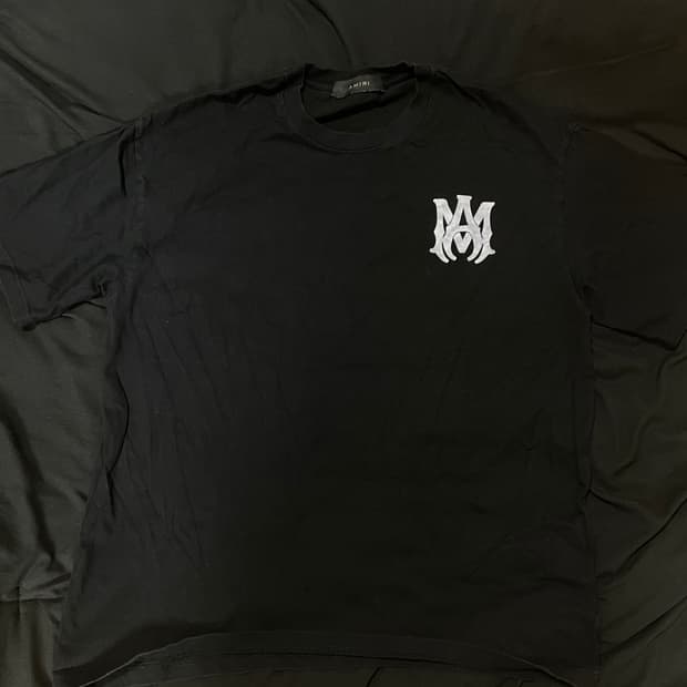 아미리 등판로고 반팔 티셔츠 L