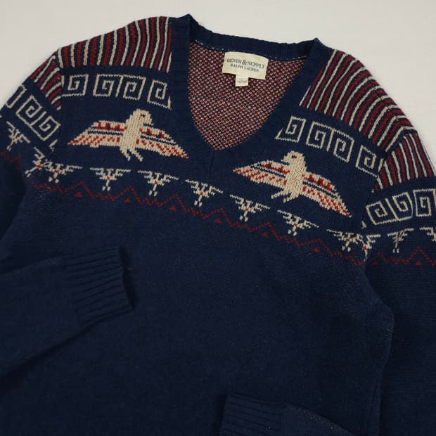 L(100) 데님앤서플라이 랄프로렌 노르딕 니트