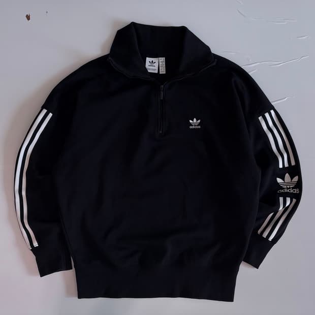 adidas 아디다스 불꽃 오버핏 하프 집업