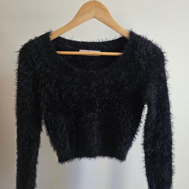 American Apparel Fuzzy Cropped Sweater