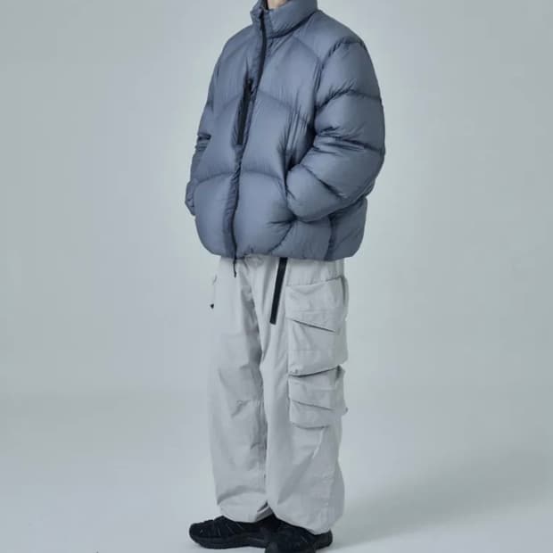 25fw 모이프 새도우 푸퍼 다운 더스티블루 M