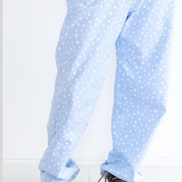 Shop faerie 샵페어리star cotton twill pants 