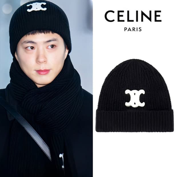 새상품 셀린느 트리오페 로고 비니