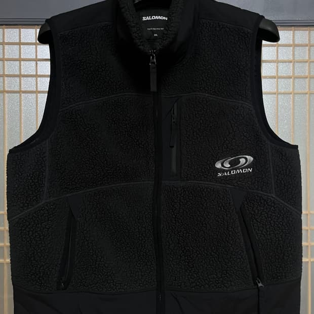 [2XL]살로몬 하이브리드 플리스 베스트조끼