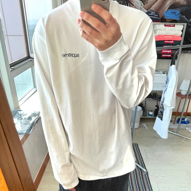 슈프림 모크넥 롱슬리브