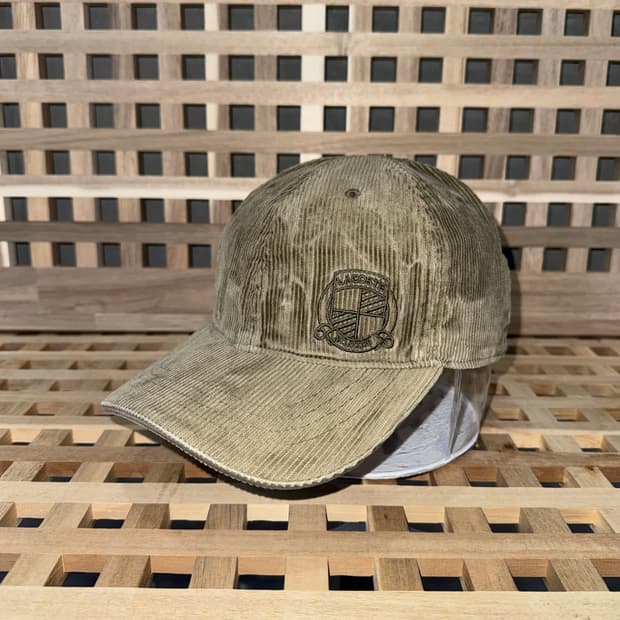 라코스테 코듀로이 카키 캡