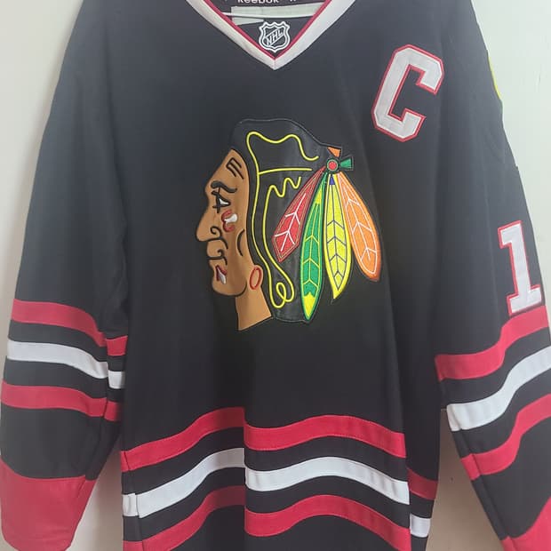 리복 조나단 테이브스 시카고 블랙호크스 하키저지