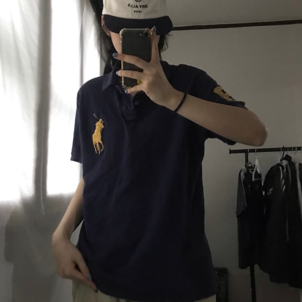 폴로 네이비 빅포니 반팔티셔츠