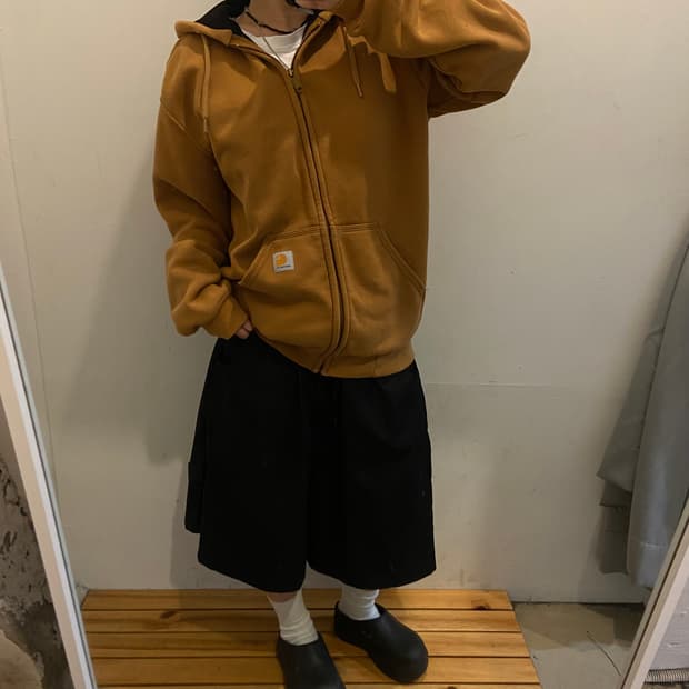 칼하트 된장 후드집업