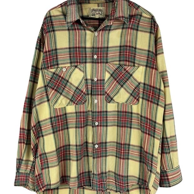 [XL] WRANGLER 랭글러 체크패턴 투포켓 카라셔츠