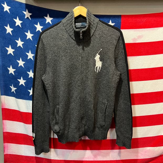 폴로 랄프로렌 빅포니 독일 니트 집업