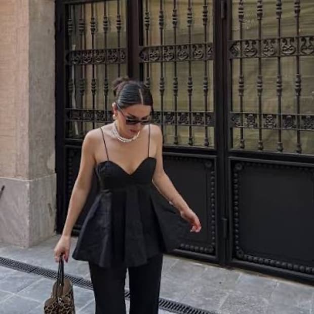 ZARA 자라 블랙 뷔스티에 탑