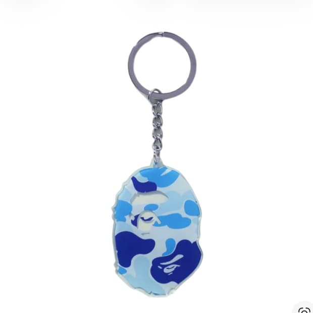 베이프 ABC 카모 에이프 헤드 아크릴 키체인 블루