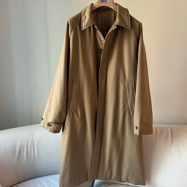 빔즈 카멜 패디드 코튼 코트