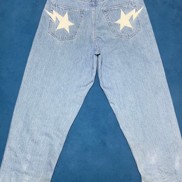 {[정품] 베이프 데님 팬츠 배기바지}