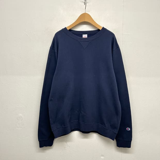 90s 챔피온 네이비 스웻셔츠 (MADE IN USA)