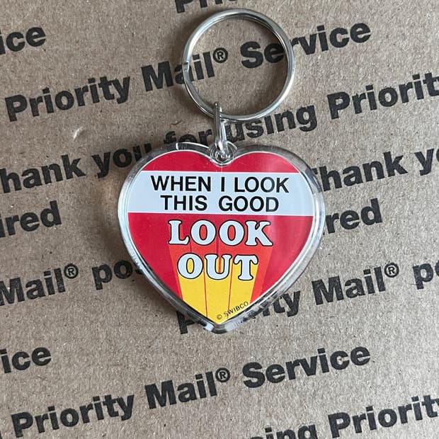 90s vtg Love Keyring
