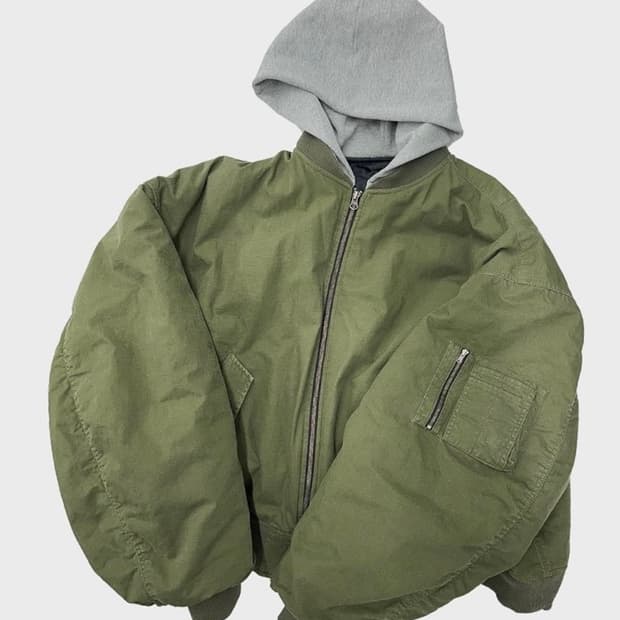 [구매] 논노드 립스탑 후디 봄버 OS