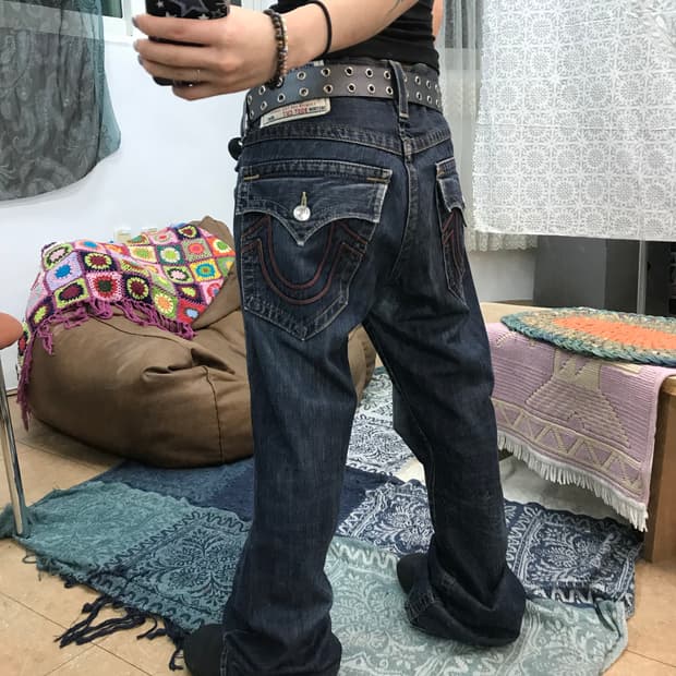 트루릴리젼 부츠컷 데님팬츠 