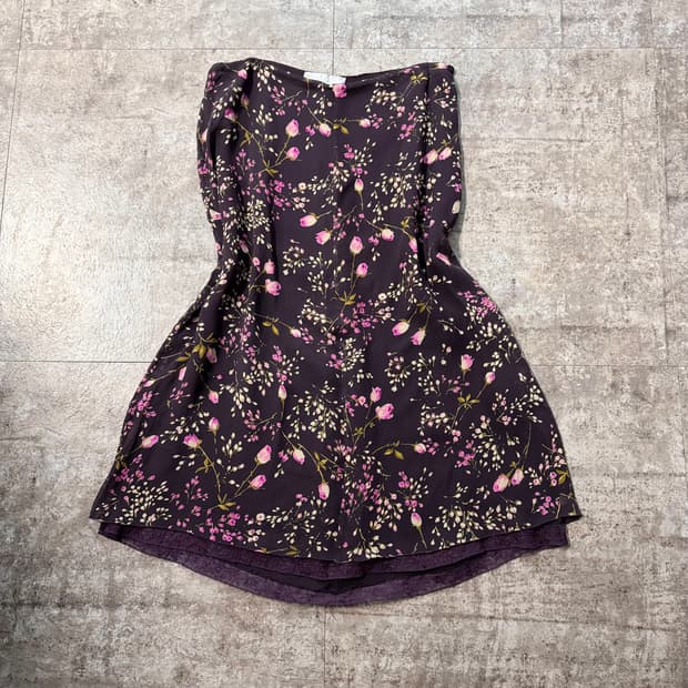 막스마라 플로럴 레이스 레이어드 스커트