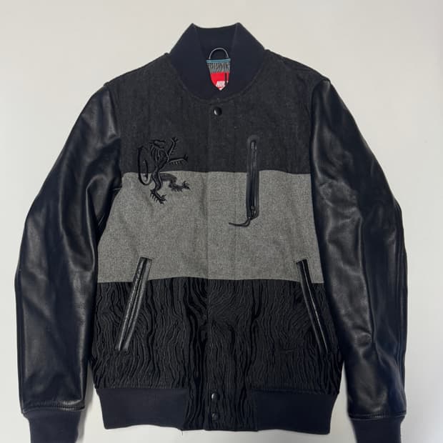 희귀!! 나이키 르브론 디스트로이어 소가죽 바시티 자켓 M