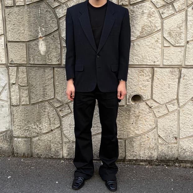 꼼데가르송 옴므 아카이브 울 블레이저