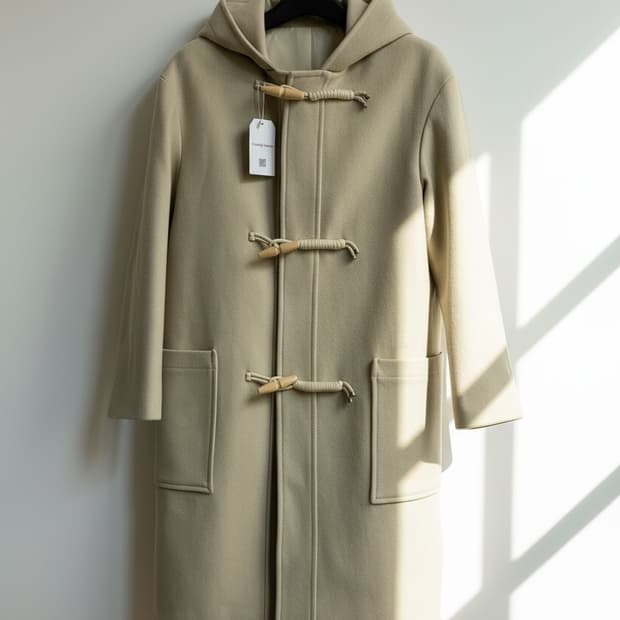 쿠어 울 캐시미어 더플 코트