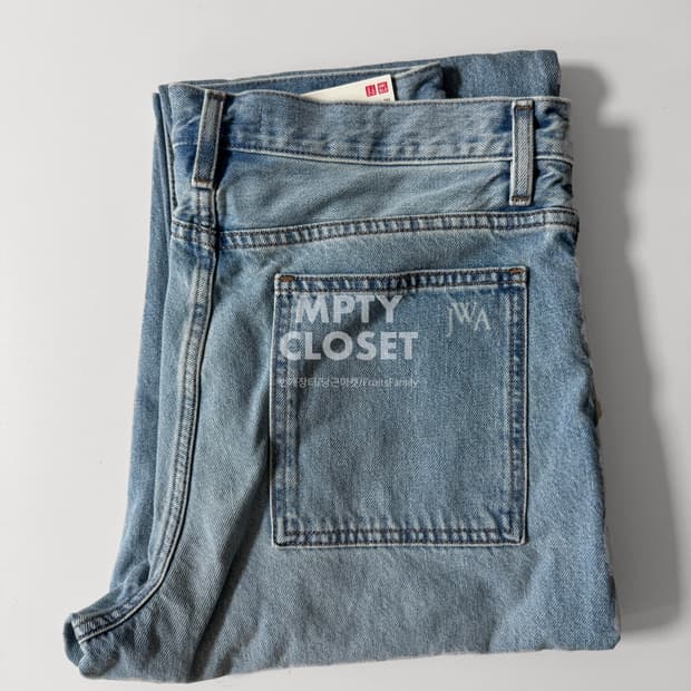[32] 유니클로 JWA 스트레이트 데님팬츠 63 blue