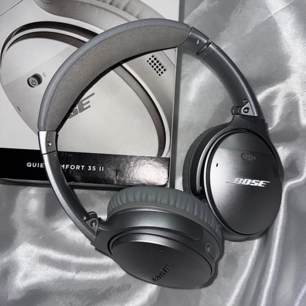 BOSE QC35 II 헤드셋 실버 헤드폰 회색 그레이