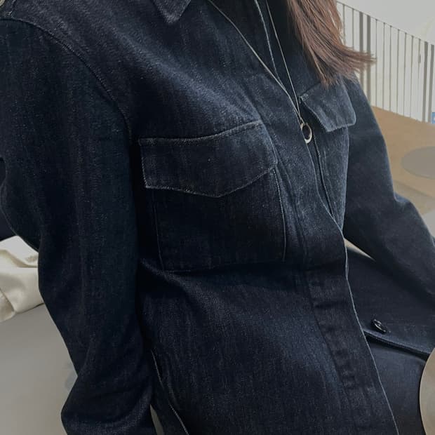 유니클로 데님 셔츠 