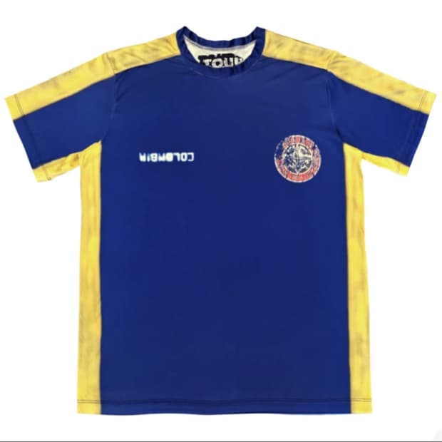 [L] 트래비스 스캇 캑터스잭 콜롬비아 사커 저지 반팔 티셔츠