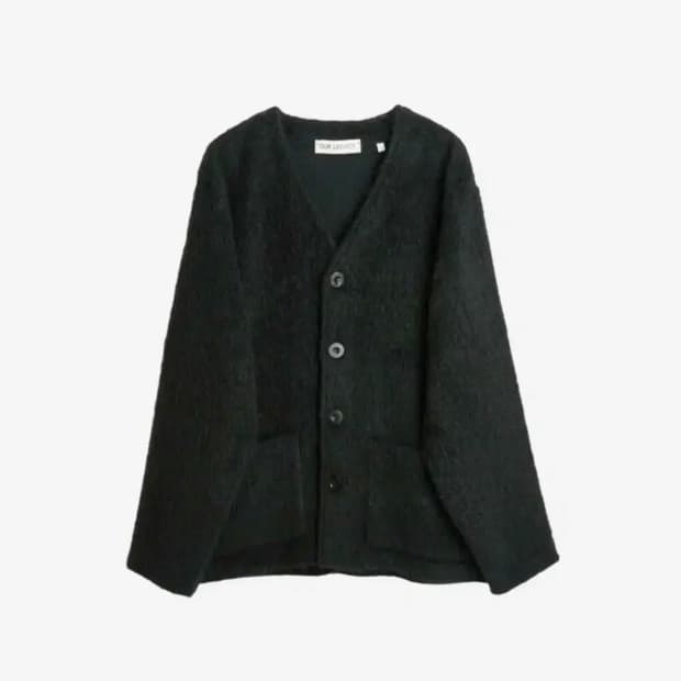 [48] 아워레가시 모헤어 가디건 블랙