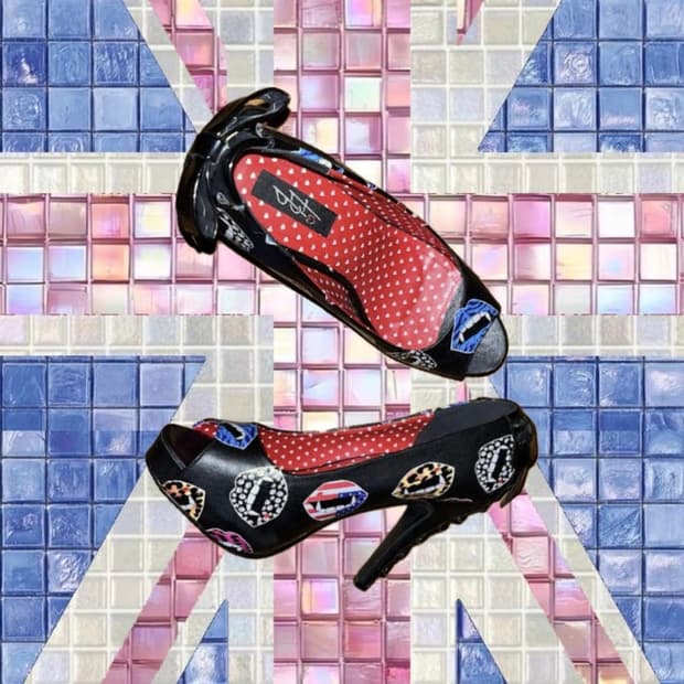 vintage 빈티지 00s 갸루 입술 하이힐