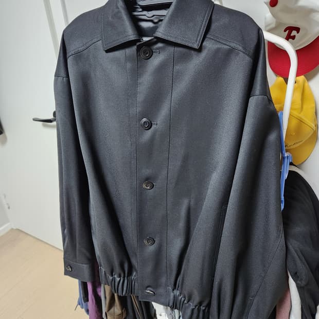 쿠어 울 블루종 블랙