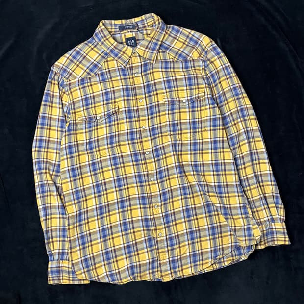 일본빈티지 GAP 클래식 체크 셔츠