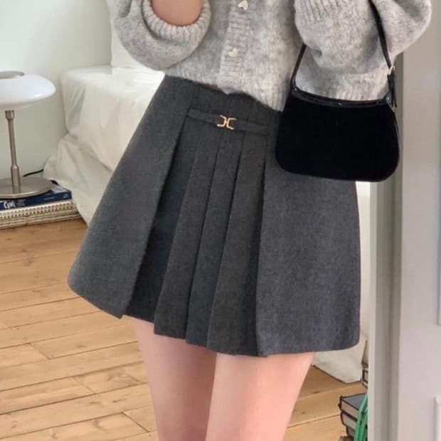 리에뜨 로렌 울 스커트 m