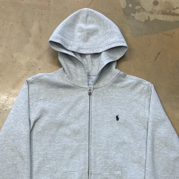 L 폴로랄프로렌 여성용 그레이 후드집업